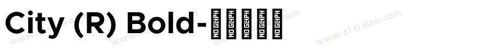 City (R) Bold字体转换